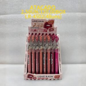Lápis Batom Matte Contorno Labial com Apontador Love Rain - LR4502