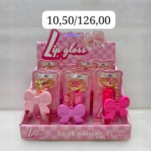 Lip Gloss Chaveiro Bow Love Rain – LR5646