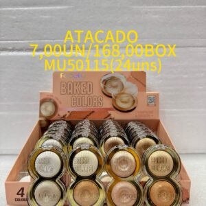 Iluminador Febella Baked Colors brilho glow box 24 unidades maquiagem atacado