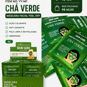 Máscara Facial Peel Off Chá Verde Yoyomaquiamor Skin Care 8g