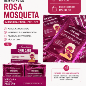 Máscara Facial Peel Off Rosa Mosqueta Yoyomaquiamor Skin Care 8g