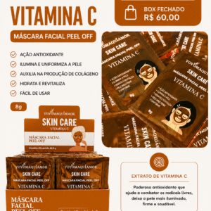 Máscara Facial Peel Off Vitamina C Yoyomaquiamor Skin Care 8g