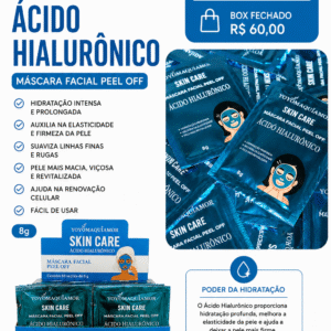 Máscara Facial Peel Off Ácido Hialurônico Yoyomaquiamor Skin Care 8g