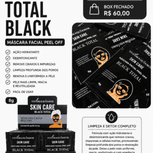 Máscara Facial Peel Off Total Black Yoyomaquiamor Skin Care 8g
