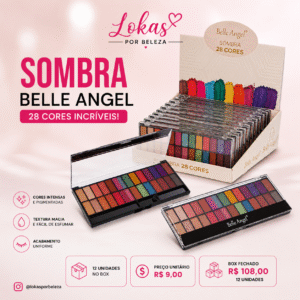 Paleta de Sombras 28 Cores Belle Angel