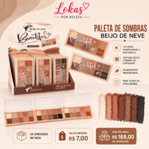 paleta de sombras 10 cores