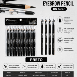lápis de olho preto delineador sobrancelhas