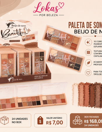 paleta de sombras 10 cores