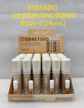 Corretivo Líquido Alta Cobertura Belle Angel - B1001 Lokas por Beleza Distribuidora de Maquiagem Brasil Bras SP