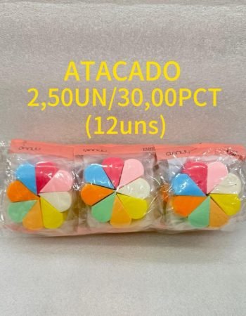 Esponja de maquiagem coloridas reutilizáveis Lokas por Beleza Makeup Bras SP Distribuidora de Maquiagem