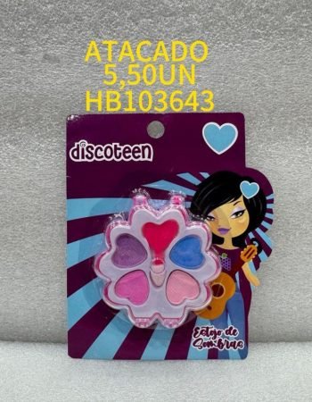 Estojo de sombras Discoteen lokas por beleza distribuidora de maquiagem bras sp brasil