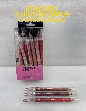 Lápis Batom Duo Perfect Lips Uni Makeup - LA183DS Lokas por Beleza Distribuidora Makeup Bras SP