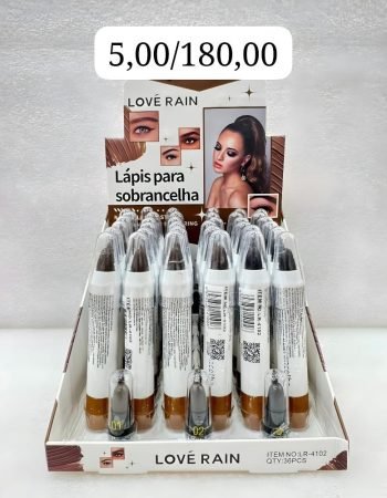 Lápis para Sobrancelha Lové Rain – LR4102 Lokas por Beleza Distribuidora Makeup Bras SP