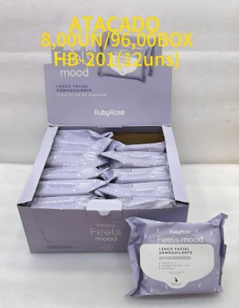 Lenço Demaquilante Feels Mood Ruby Rose - HB201 Lokas por Beleza Diastribuidora Makeup Bras SP Brasil