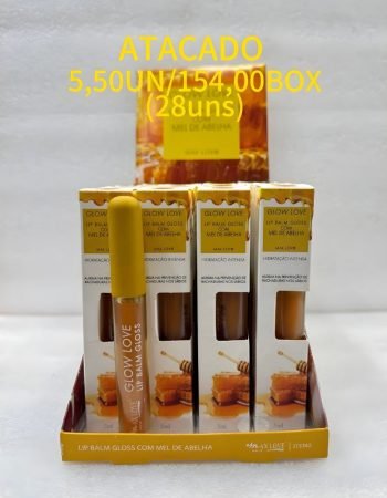 Lip Balm Gloss Glow Love Com Mel de Abelha Mel Max Love - 421