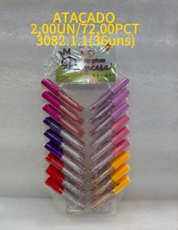 Lip Gloss Labial Princesa Vivai - 3082.1.1 Lokas por Beleza Atacado Maquiagem Bras SP Brasil