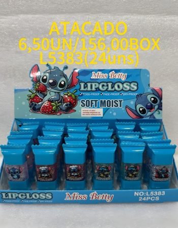 Lip Gloss Soft Moist Stitch Miss Betty - L5383 Lokas por Beleza Distribuidora de Maquiagem Bras SP Brasil