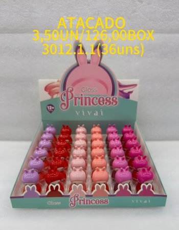 Lip Gloss Super Hidratante Princesa My Little Vivai - 3012.1.1 Lokas por Beleza Makeup Distribuidora de Maquiagem Bras SP