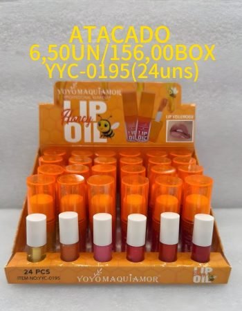 Lip Oil Honey Volumoso Yoyo Maquiamor - YYC0195 Lokas por Beleza Distribuidora de Maquiagem Bras SP