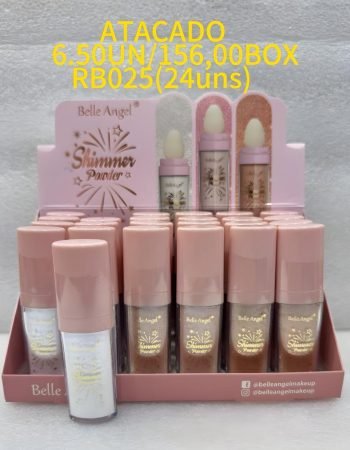 Pó de Fada Iluminador Shimmer Powder Belle Angel - RB025 Lokas por Beleza Makeup Distribuidora de Maqueiagem Bras SP Brasil